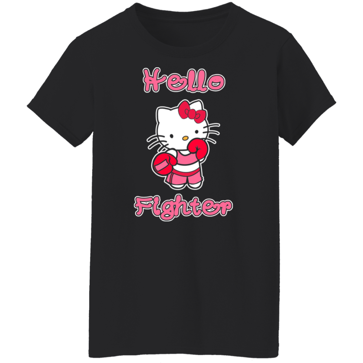 Artichoke Fight Gear Custom Design #11. Hello Fighter. Ladies' 100% Pre-Shrunk Cotton T-Shirt