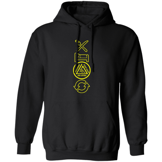 Artichoke Fight Gear Custom Design #9. EAT. SLEEP. JIU JITSU. REPEAT. Basic Pullover Hoodie