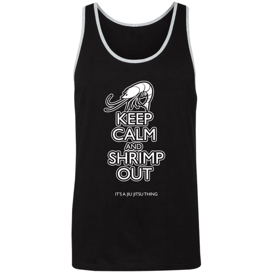 Artichoke Fight Gear Custom Design #12. Keep Calm and Shrimp Out. Unisex 2-Tone Tank Top