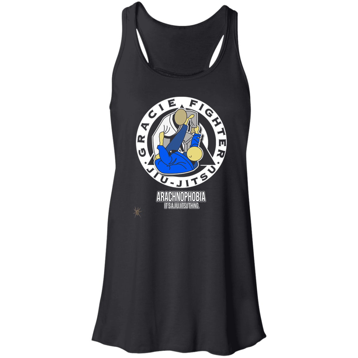 Artichoke Fight Gear Custom Design #1. Arachnophobia: Fear of Spiders. Spider Guard. It's a Jiu Jitsu Thing. Flowy Racerback Tank