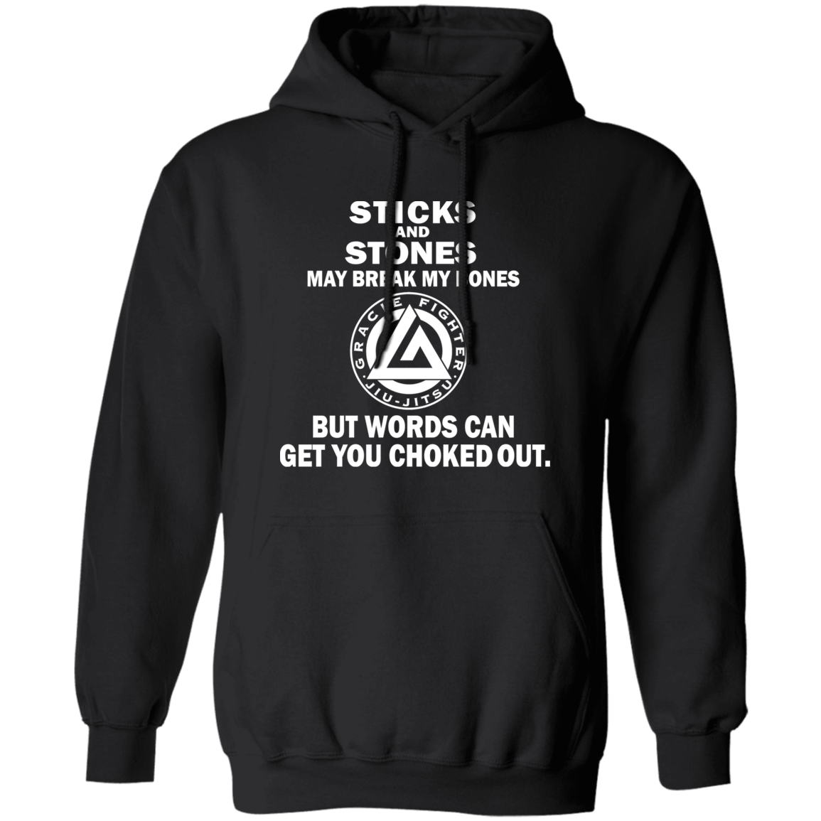 Artichoke Fight Gear Custom Design #19. Sticks and Stones. Basic Pullover Hoodie