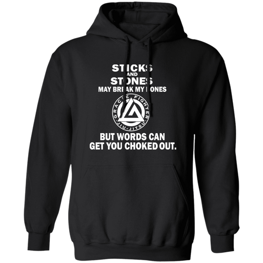 Artichoke Fight Gear Custom Design #19. Sticks and Stones. Basic Pullover Hoodie