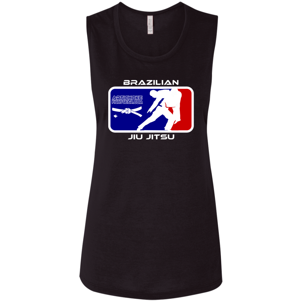 Artichoke Fight Gear Custom Design #4. MLB style BJJ. Ladies' Flowy Muscle Tank