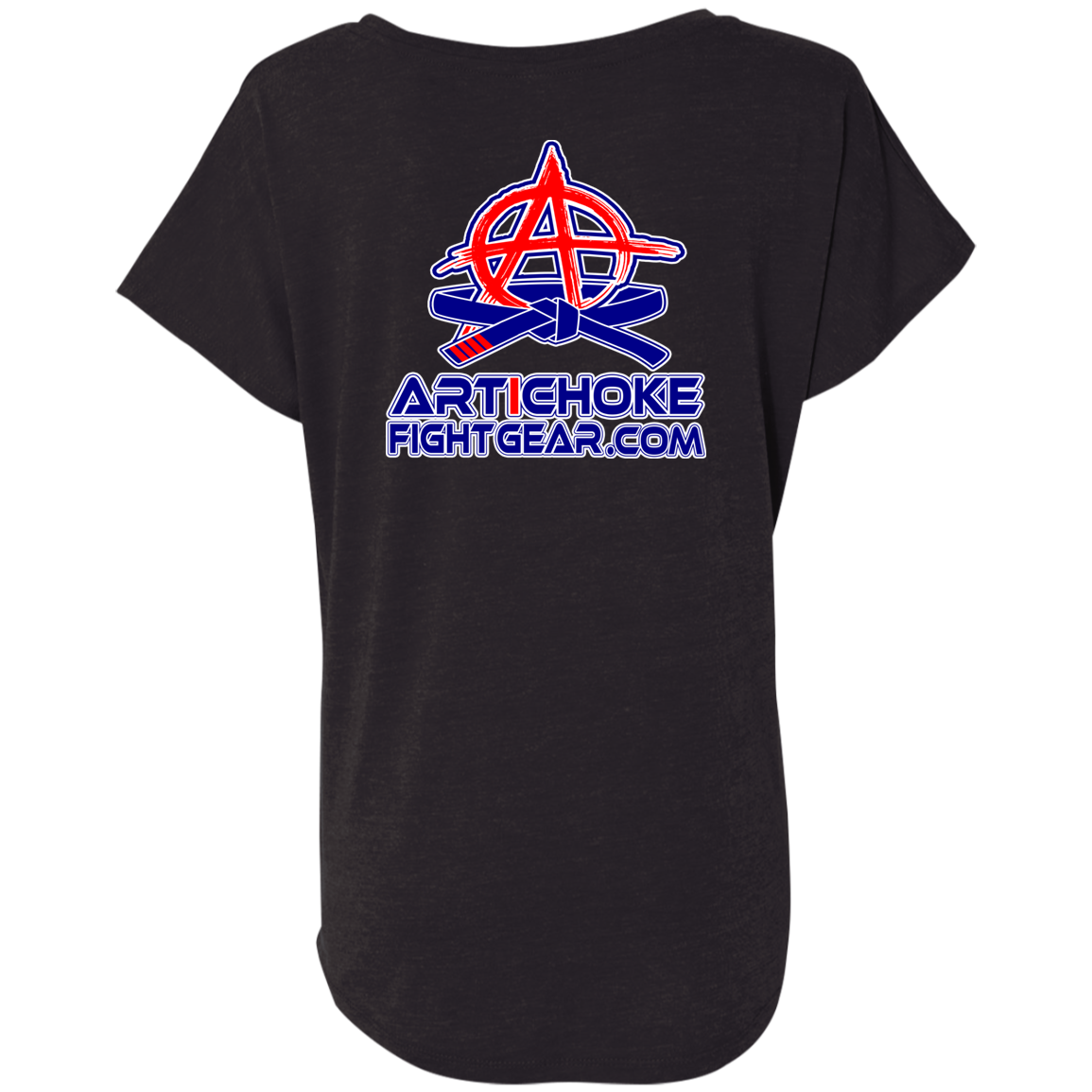 Artichoke Fight Gear Custom Design #4. MLB style BJJ. Ladies' Triblend Dolman Sleeve