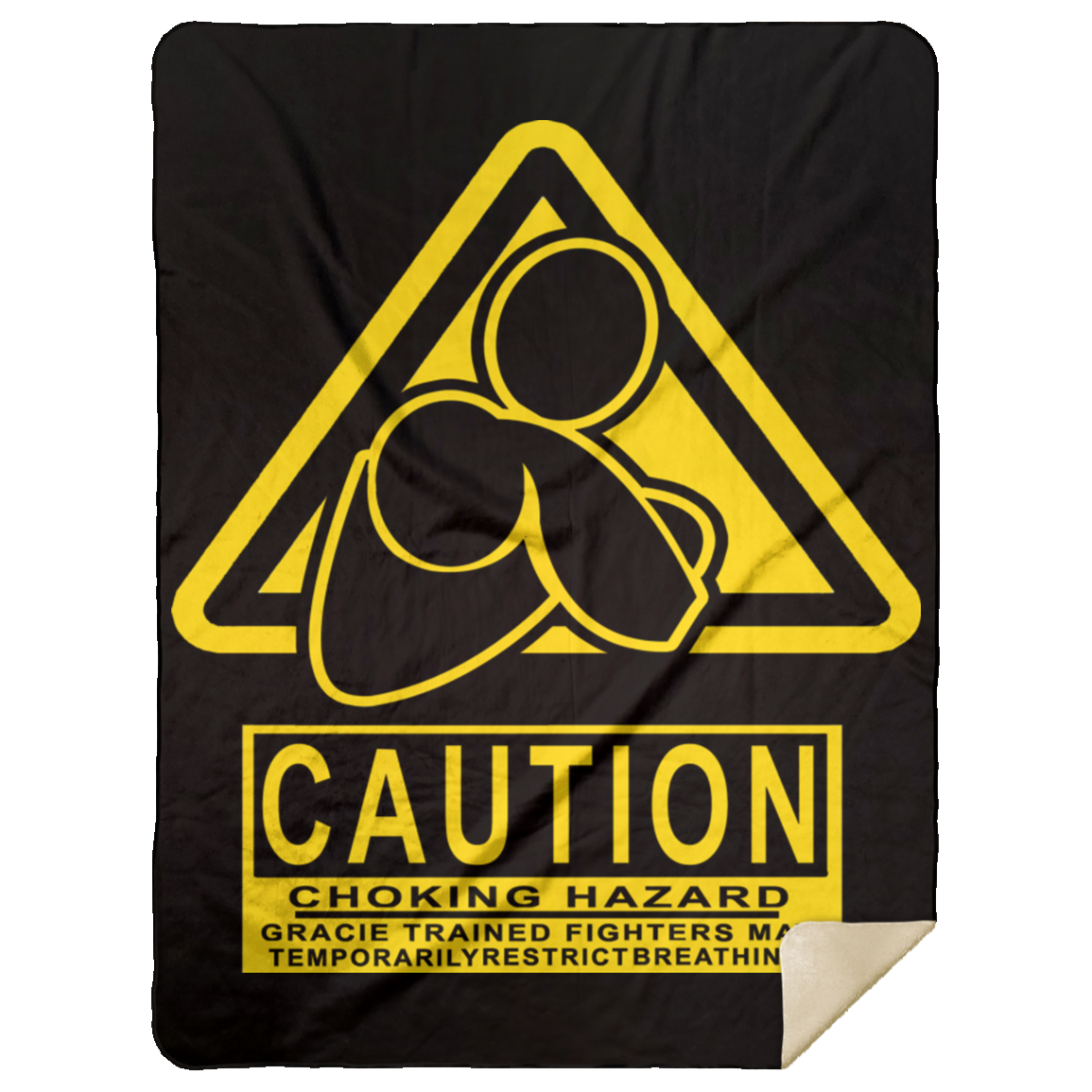 AFG Custom Design #07. CAUTION: CHOKING HAZARD. Premium Mink Sherpa Blanket 60x80