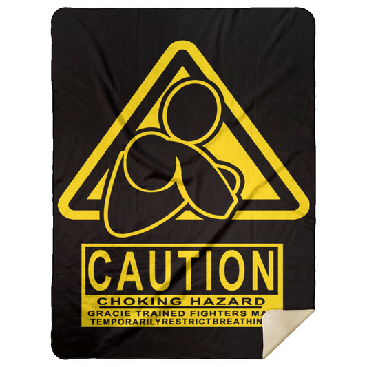 AFG Custom Design #07. CAUTION: CHOKING HAZARD. Premium Mink Sherpa Blanket 60x80